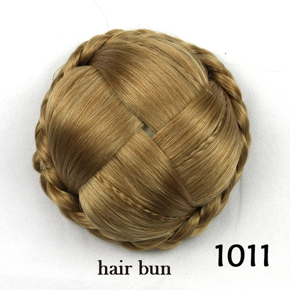 Braided Hair Bun Chignon Hair Pieces Bun Synthetic Hair