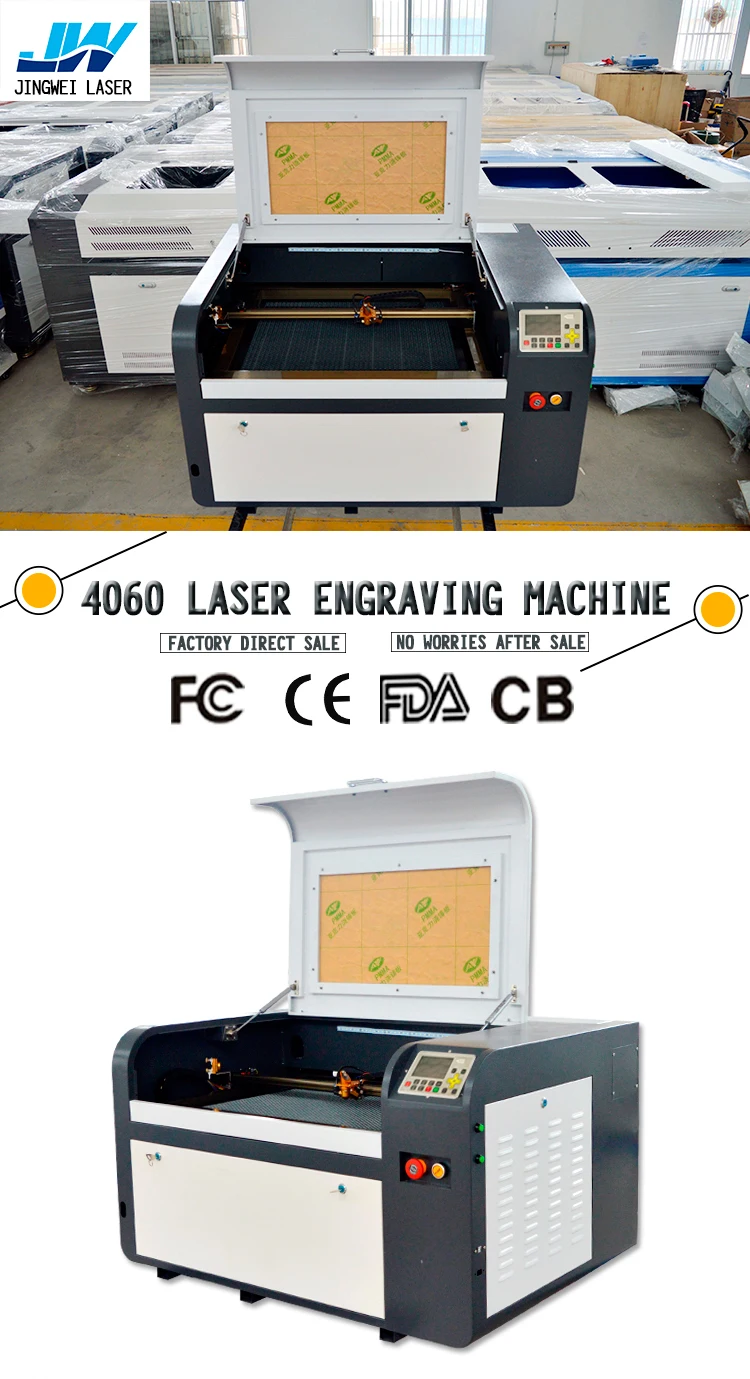 Low price 60w 80w Laser Engraving Machine 4060 for Sign Engraving