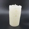 Large White LED Candles Color Changing Light Hollowed Out Design with Remote Controls