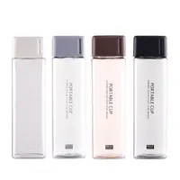 

480ml Portable square high temperature resistance water Bottle with lip and rope