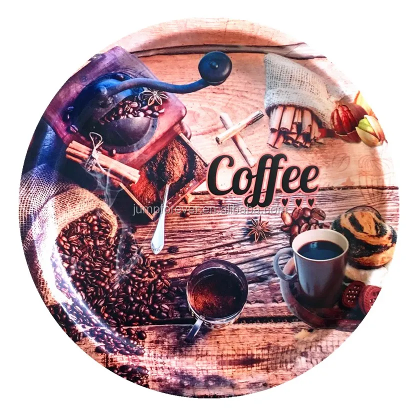 Custom Hot Selling Eco-Friendly Cheap Round Printed Plastic Plate