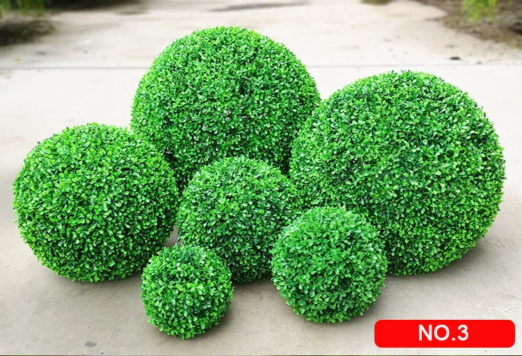 Wholesale Artificial Green Topiary Grass Ball For Outdoor Indoor