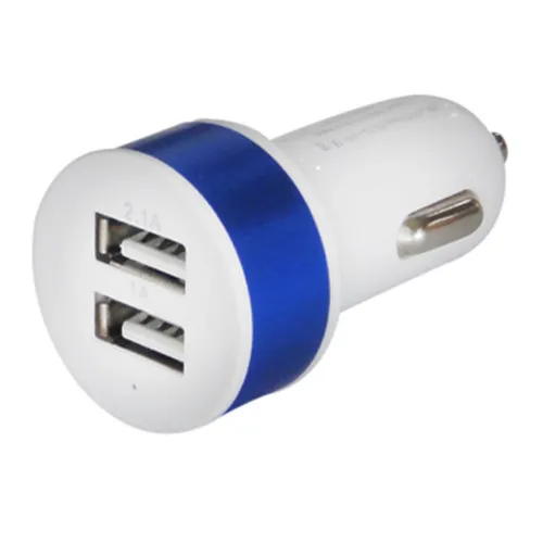 low price high quality mini dual port car usb charger coloful Mobile Phone Charger