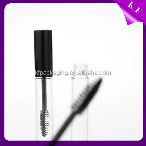 
Black Simple Design Empty Mascara Tube Packaging with Fiber Brush 