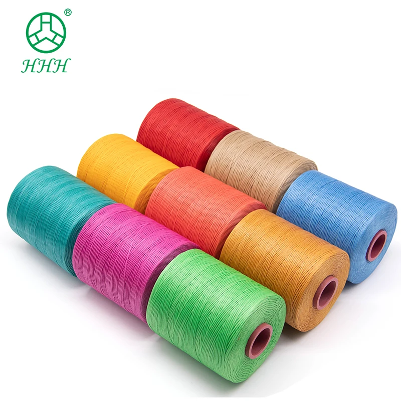 

150D 400g Leather Shoe Sewing Waxed Flat Cord Waxed Flat Polyester Braided Thread, 240 colors avaliable