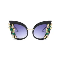 

61319 Superhot Eyewear Fashion Women Sun glasses Gem Cat Eye Sunglasses