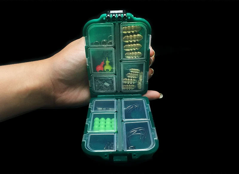
WEIHE 003# small plastic squid jig hook box/fishing tackle storage box 