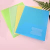 Hot sale colorful a4 PVC waterproof file folder with one transparent name card holder