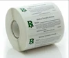 Coated Art Paper Material 3"x1" 1000pcs A Roll Rx Medical Labels