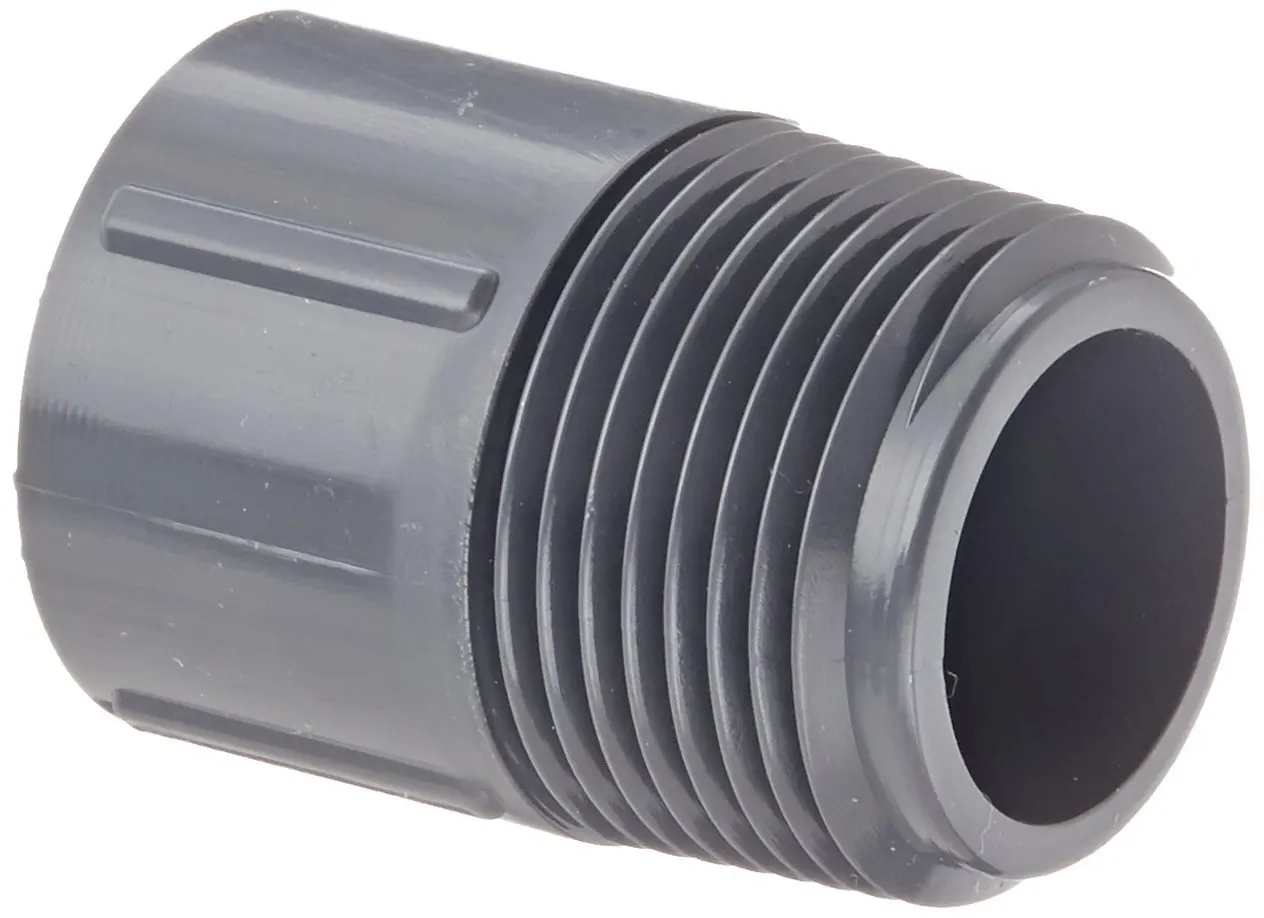 Spears 436-F Series PVC Pipe Fitting Schedule 40 Adapter 6 NPT Male x 8 ...