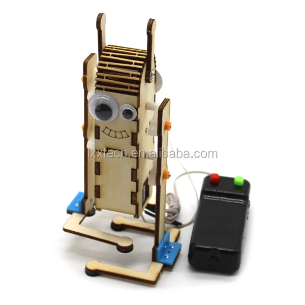 Diy Wire-controlled Wooden Gear Transmission Robot Electric Remote ...