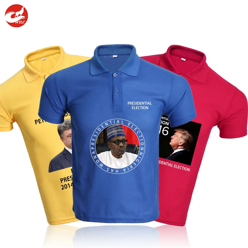 

Hot selling election campaign 100% polyester polo t-shirts