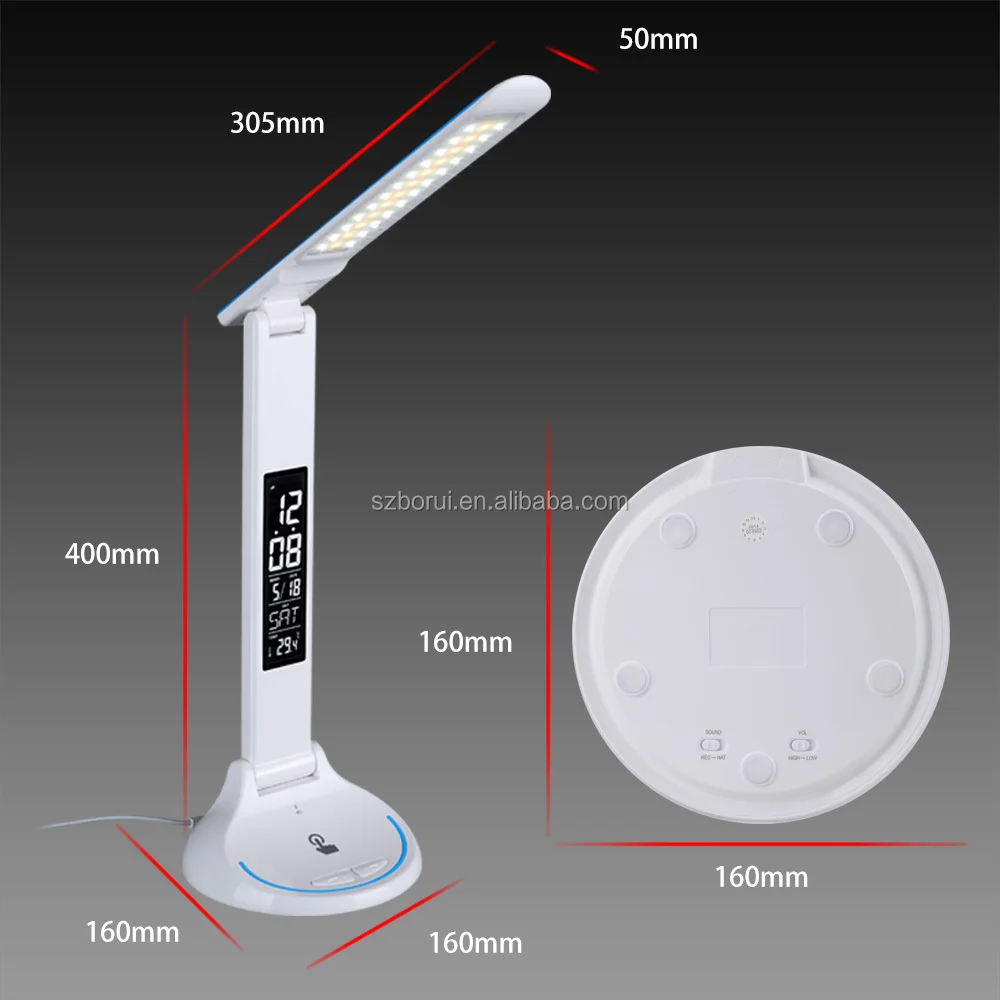Draadloze tafellampen modern design led lamp abs led bureaulamp ...