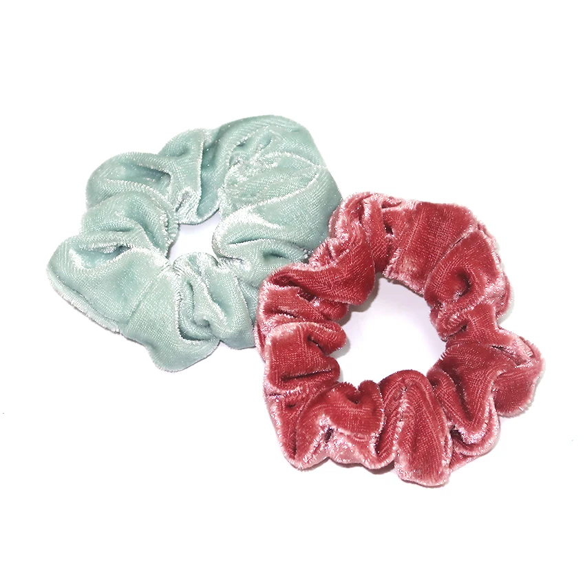 Fashion Fabric Covered Elastic Hair Tie Velvet Scrunchies For Women And Girl Buy Hair Scrunchy