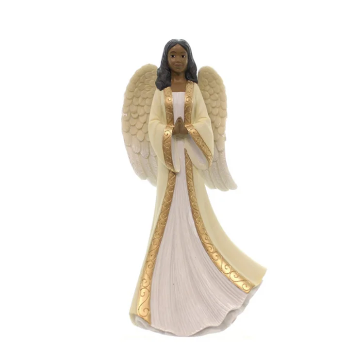 Resin Humble Prayer Black Angel Figurines For Sale Buy Prayer Black