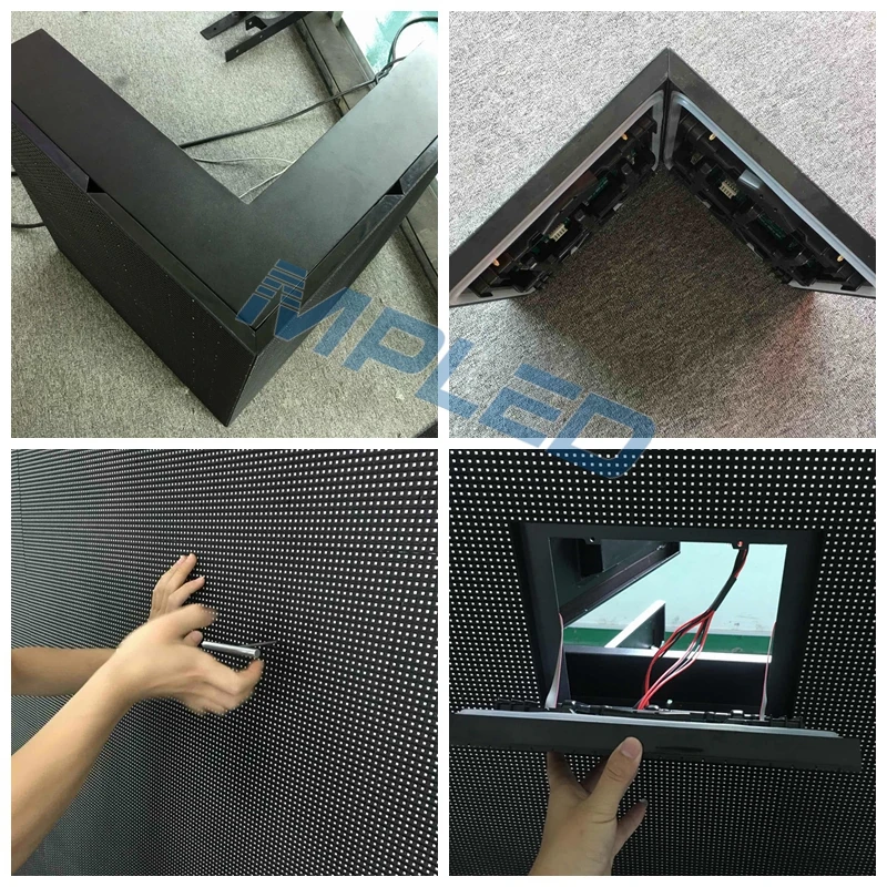 High Quality P10 Indoor & Outdoor Seamless L Shape 90 Degree Corner Led
