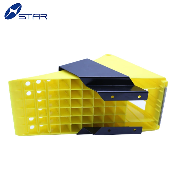 Low Price rubber wheel chock with handle stop