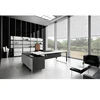 Metal frame type commercial office furniture L shape manager table executive boss desk