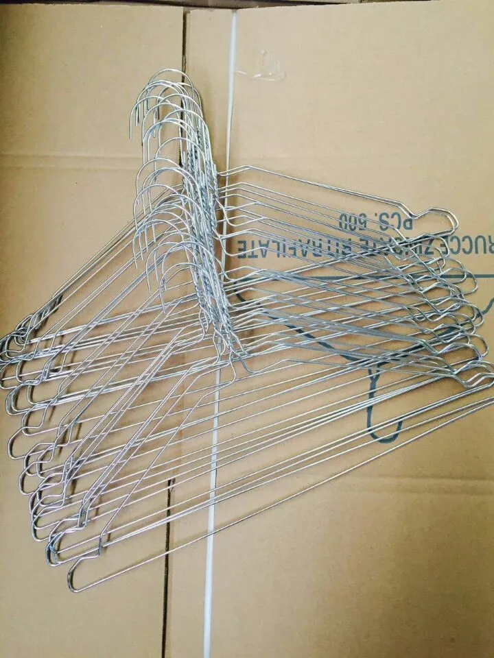 Disposable Laundry Clothes Pants Hanger Galvanized Iron Wire Hanger