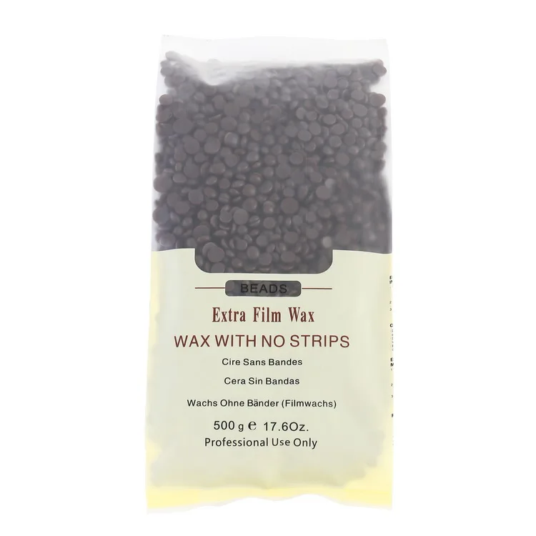 Hot Sale 500g Chocolate Hard Wax Beans Hair Removal Wax Beads