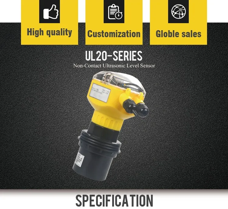 Mac Transmitter Waterproof Long Range Ultrasonic Liquid Level Sensor