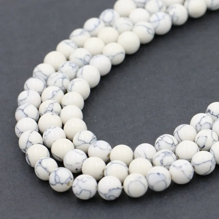 

wholesale hot selling jewelry diy accessories  White Howlite loose Beads for jewelry making