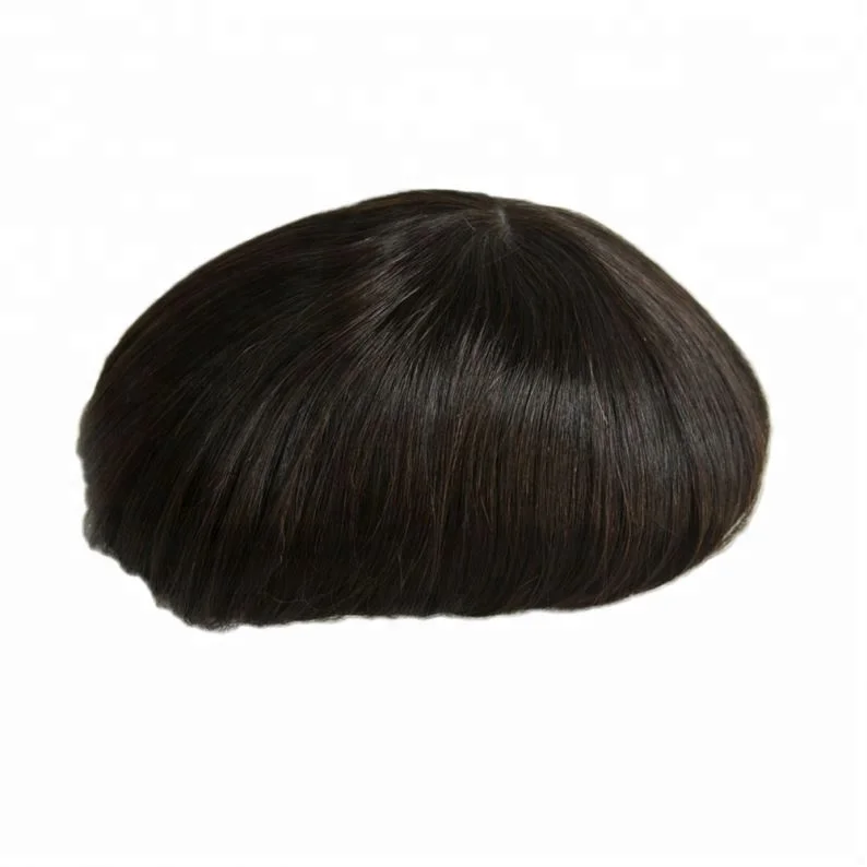 

Factory price flat top men's wig male toupee
