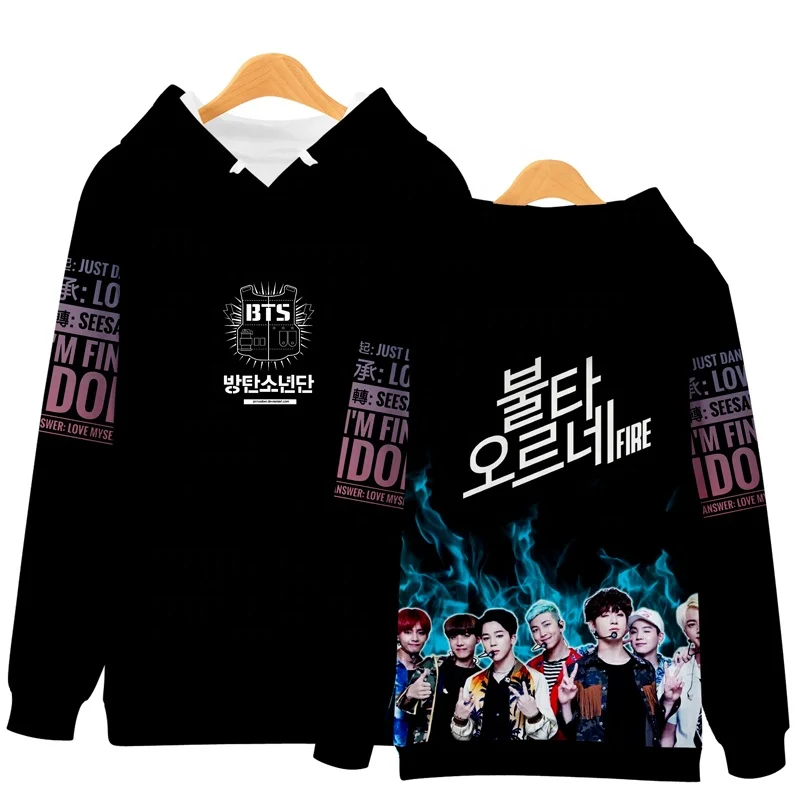 

BTS IDOL kpop hoodie 3D printing high quality hip hop hoodie, N/a