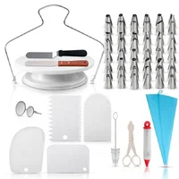 

Amazon hot sale cake decorating kit set with cake turntable