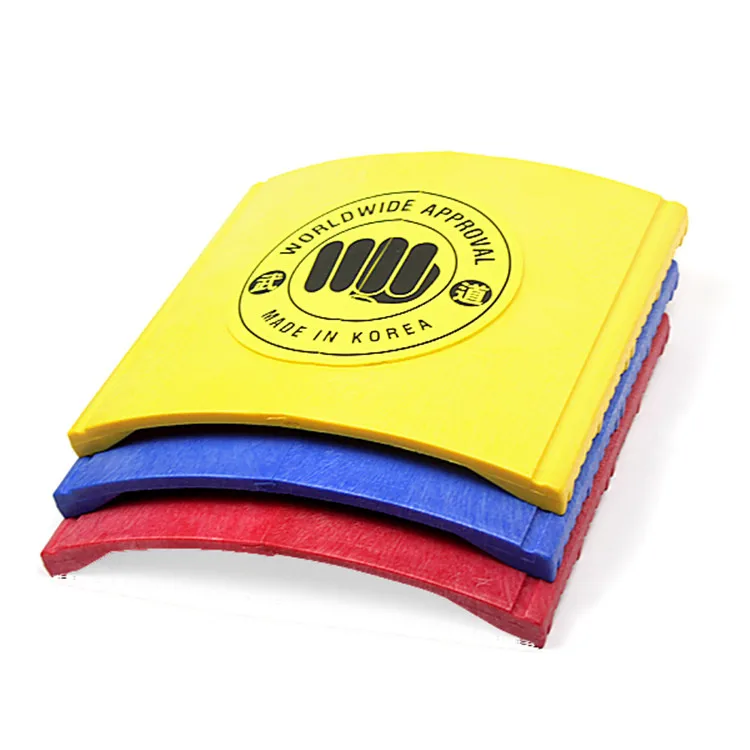 

Sample free shipping single color breaking board taekwondo yellow red blue Taekwondo can be reused broken board