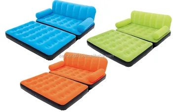 5 In 1 Inflatable Bestway Velvet Sofa Air Bed Couch Bed Couch Sofa