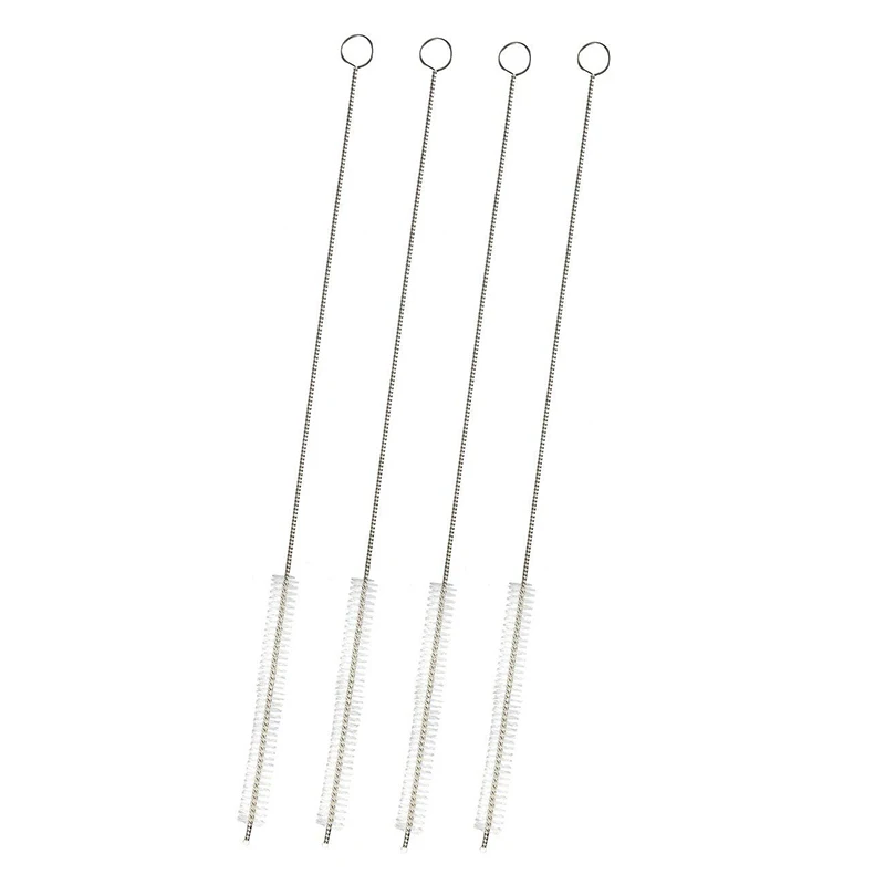 

Wholesale Cheap Cleaner Stainless Steel Wire Nylon Cleaning Brush For Straw, Silver