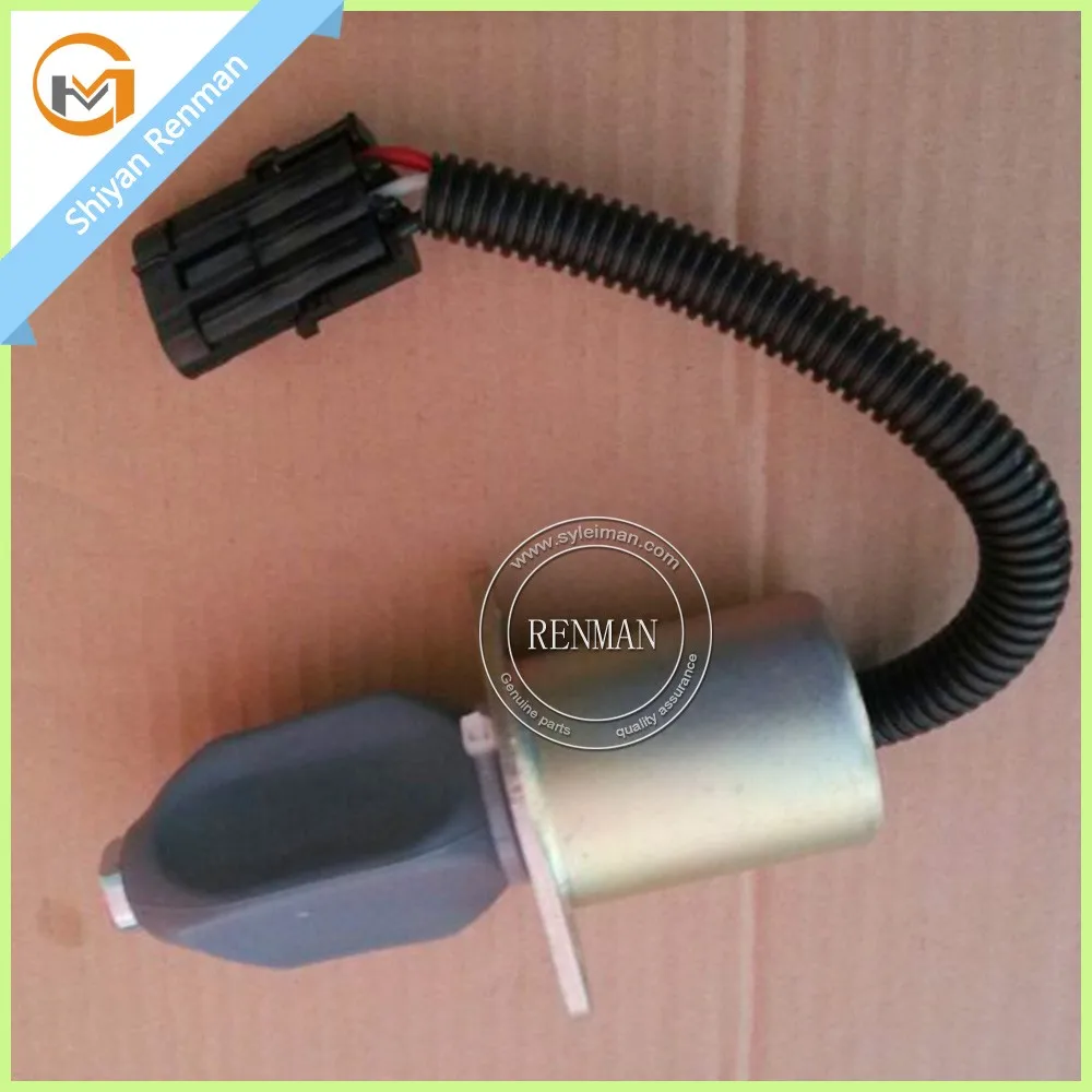 Cummins 12v 6bt Engine Fuel Shut Off Valve Solenoid 3919422 3934171