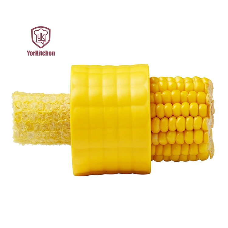 

Corn cob cutter corn cob peeler corn cob remover As seen on TV, Yellow