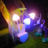 US EU Plug Mushroom Shape Flower Style Lamp 3 led Kids Night Light
