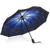 2018 new inventions double canopy windproof star sky umbrella