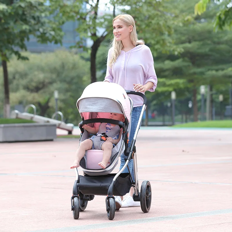 high view baby stroller