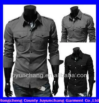 Catálogo de fabricantes de Camisas Charreteras de alta CAMISA CON CHARRETERA EN LOS HOMBROS Camisas Hombre