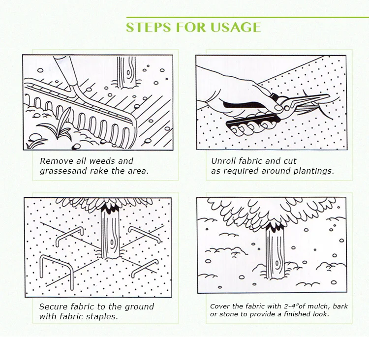 90gsm black PP woven plastic weed mat for agriculture ground cover products