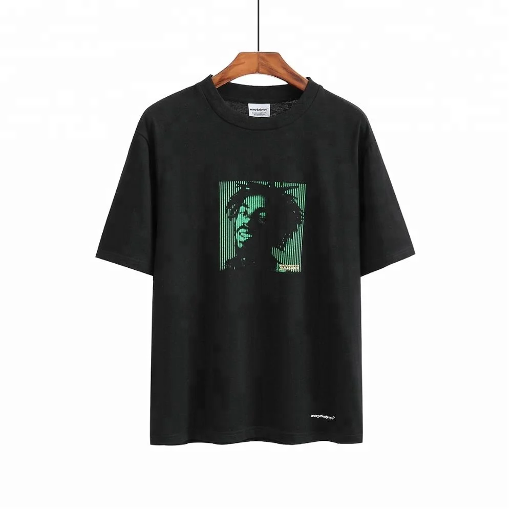 

Fashion wholesale o-neck short sleeve men t shirts  printing, Black