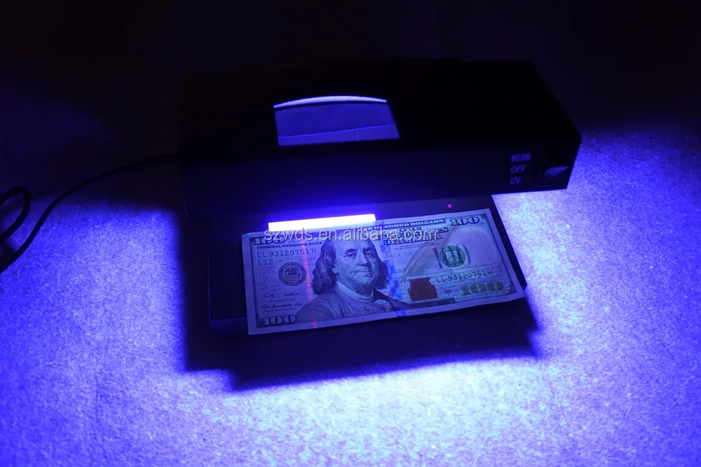 Electronic Uv Light Money Checker Fake Bank Note Passport Counterfeit