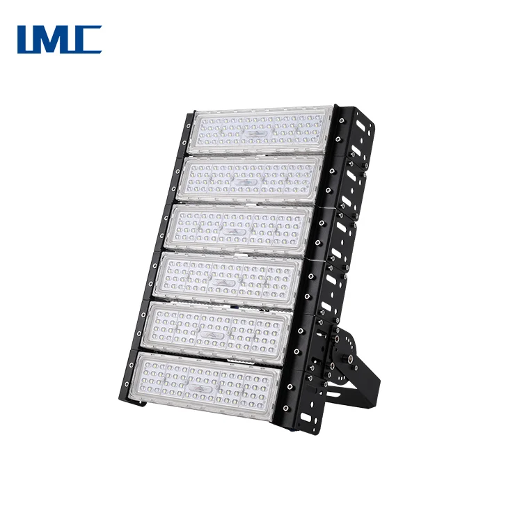 LMC outdoor high lumens modular PC lens 300w 350w led flood light stadium lighting