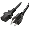 6 Feet 6FT Black 3 Prong US Plug AC Power Adapter Cable Cord for PC Laptop Desktop / Printers / Monitors