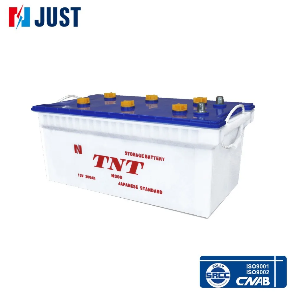 
12v 200Ah N200 heavy duty weight of truck Battery for Made in China 
