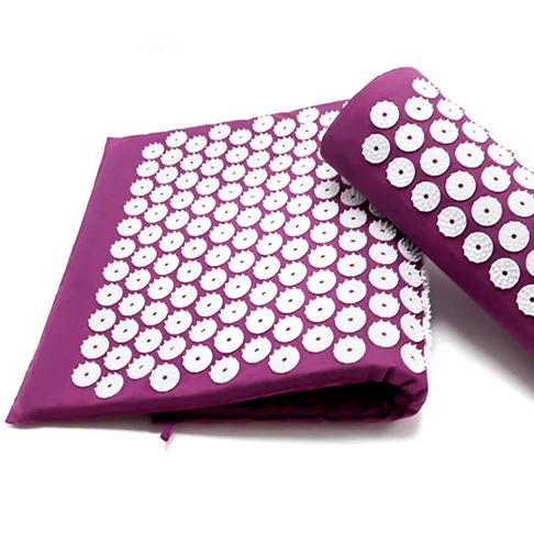 

Body Acupressure Acupuncture Massager Mat For Fitness Yoga Massage With Pillow, Purple,green, blue, gray ......