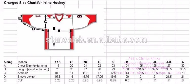 Hockey Socks Size Chart