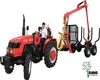 6ton self loading log trailer with crane
