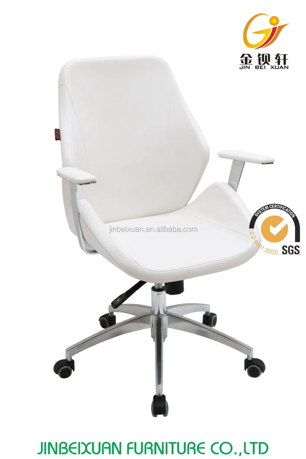 2016 New Arrival Swivel Manager White Office Chair Makro Adjustable