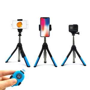 Selfie Stick Tripod With Bluetooth Remote Control for iPhone Tripod for Phone Sport Camera Light Monopod with Clip
