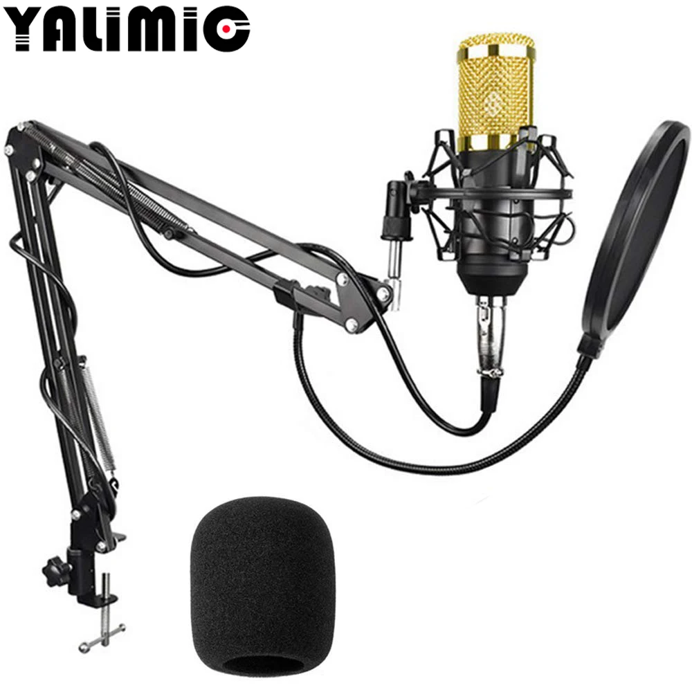 

BM-800 Mic Kit Condenser Microphone with Adjustable Mic Suspension Scissor Arm